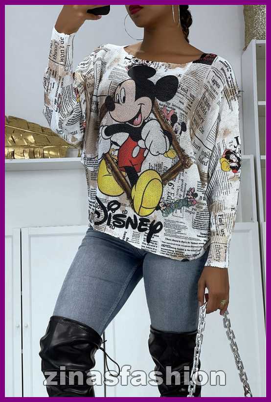 DAMES TOP MICKEY
