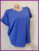 DAMES TOP BLAUW